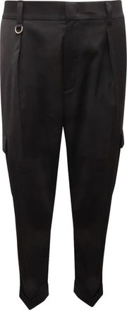Paolo Pecora 25Ec 1M0 Wolle-Mischung Hose - Heren - Nette broeken - Zwart - 2XL - Wol - Broeken