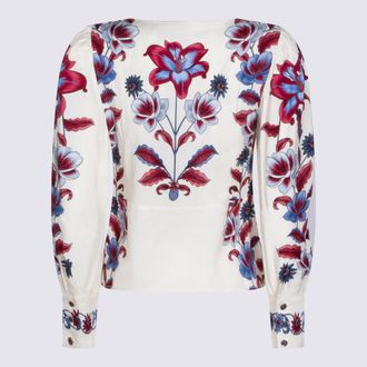 Farm Rio Womens Top Malu Winter White _ Viscose