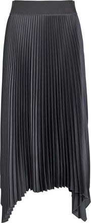Joseph Ade Plissé Satin Midi Skirt - Grey - 40 (UK12 / M)
