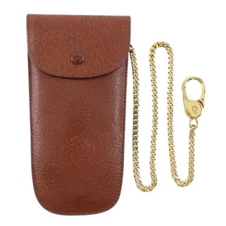 Gucci Pre-owned Leren Sleutelhanger - unisex - Vintage Accessoires - Bruin - ONE Size - Leer - Vintage