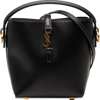 Saint Laurent Pre-owned Saint Laurent Mini Shiny Calfskin Le 37 Bucket Bag Ladies 42RPVEYUPDSHC6AS