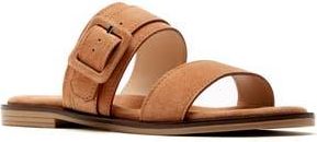 La Canadienne Fennix Buckle Slide Sandal in Brick Suede at Nordstrom Rack, Size 10