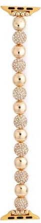 Nordstrom Rack Pave Disc Apple Watch Watchband in Clear- Gold at Nordstrom Rack