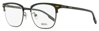 Ermenegildo Zegna Mens Browline Leggerissimo Eyeglasses EZ5250-H 002 Matte Black 52mm