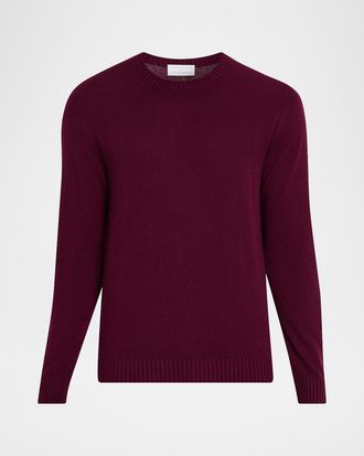 Anderson & Sheppard Men & apos;s Silk and Cashmere Crewneck Sweater