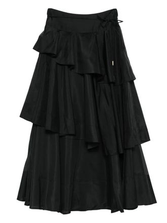 Aje Selestia maxi skirt - women - Polyester - 12 - Black