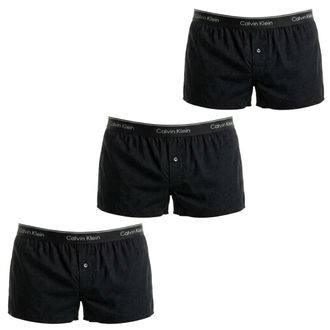 Calvin Klein Cotton Classics Mid-Rise Boxer 3-Pack - male - Calvin Klein - Underpants - Black - XL - Underwear