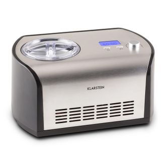Klarstein Klarstein Snowberry & Choc M&aacute;quina Helados Casera Heladera El&eacute;ctrica 135 W Acero