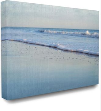 Stupell Industries Coastal Evening Beach Gentle Surf Photograph By Elizabeth Erquhart