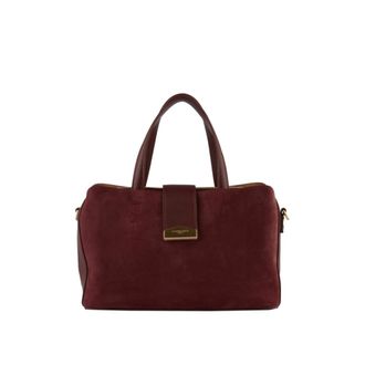 Pourchet Tassen, Dames, Rood, ONE Size, Leer, Cavalcade Schoudertas