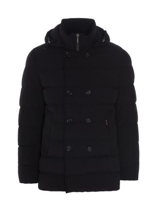 Moorer Black Florio bi-stretch nylon down jacket