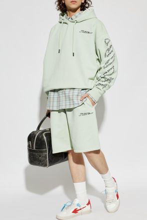 Off-white Hoodie, Mens, Green