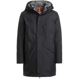 Parajumpers Hayate Lange Jas - Heren - Parka Jassen - Zwart - M - Polyester - Jassen