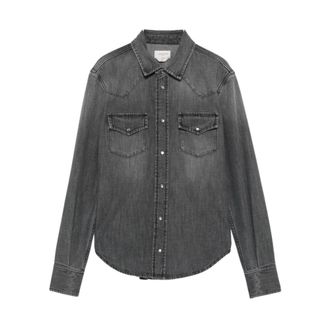 Jacob Cohen Denim Katoenen Shirt - Heren - Spijkeroverhemden - Grijs - XS - Katoen - Overhemden