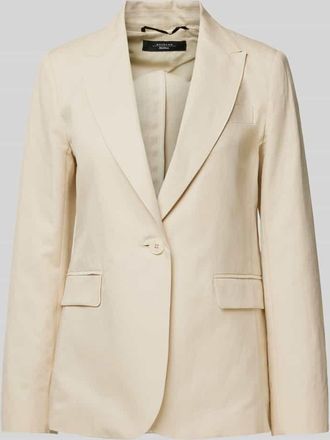 Max Mara Blazer mit Reverskragen Modell QUITO in Sand, Größe 36