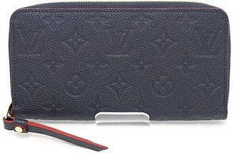 Louis Vuitton Marine Rouge Monogram Empreinte Long Wallet (Bi-Fold) (Pre-Owned)