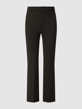 Gang Flared Cut Stoffhose mit Stretch-Anteil Modell Cinzia in Mittelbraun, Gr&ouml;&szlig;e 27