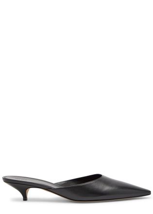 The Row The Row Liisa 35 Leather Mules - Black - 39 (IT39 / UK6)