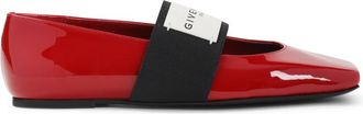Givenchy Red Leather Ballet Flats