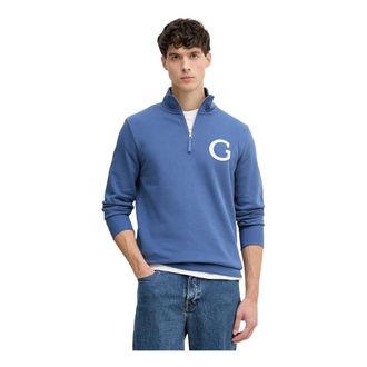 GANT Heren, Sweatshirts & Hoodies, Blauw, Maat: 3XL Katoen