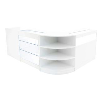 MonsterShop Hyperion LED Shop Counter Set K900, B900, TB60 & LM60 - White