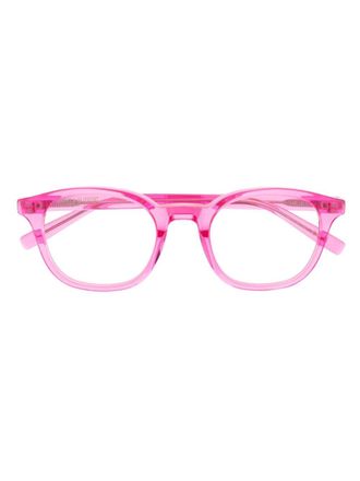 Saint Laurent Eyewear Bril met rond montuur - Roze
