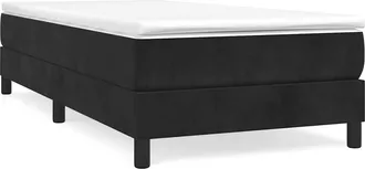vidaXL Vidaxl - Estructura De Cama Sin Colch&oacute;n Terciopelo Negro 80x200 Cm