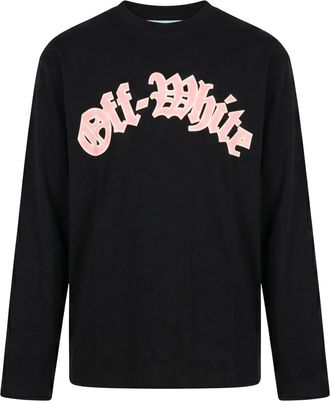 Off-white Lange Mouw T-shirt - Heren - Longsleeves - Zwart - 2XL - Katoen - Tops
