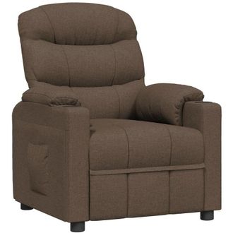 vidaXL Sill&oacute;n Reclinable De Tela Marr&oacute;n Vidaxl