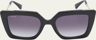 Max Mara Gradient Acetate Butterfly Sunglasses