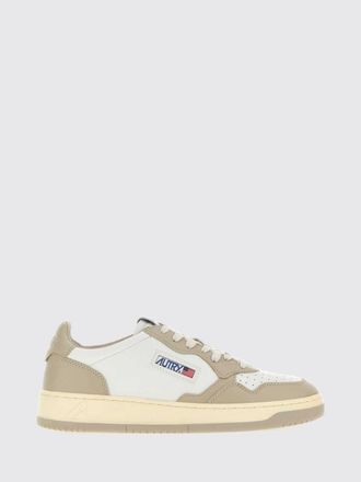 Autry Medalist Low Two-Tone Calfskin and Suede Trainers