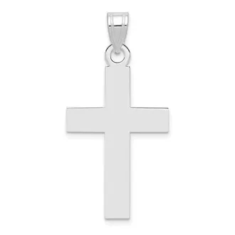 Diamond2Deal 14k Gold Polished Cross Charm