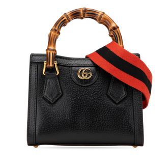 Gucci Pre-owned Womens Bamboo 1947 Top Handle Bag - Black Leather - One Size