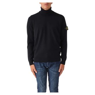 Stone Island Heren, Truien, Blauw, Maat: L Wol