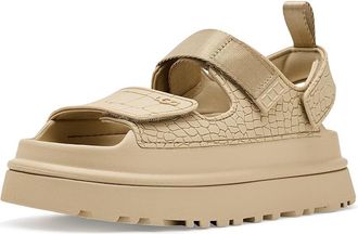 UGG Goldenglow Embossed Womens Sandals Mustard Seed : 11 B - Medium, Synthetic