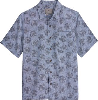 Royal Robbins Mens Camino Pucker Shirt Blue XXL