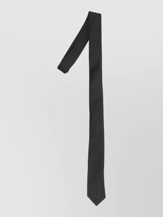Saint Laurent slim silk grosgrain tie chain detail
