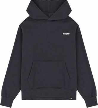Barrow Black Logo Oversized Hoodies