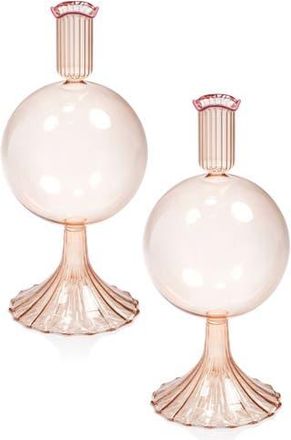 Zodax Treviso Bulb Set of 2 Vases in Peach/Purple at Nordstrom Rack