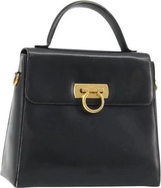 Ferragamo Pre-owned Hand Bag - Dames - Vintage Handtas - Zwart - ONE Size - Vintage