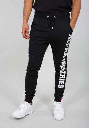 Alpha Industries Jogginghose ALPHA INDUSTRIES Big Letters Jogger, Herren, Gr. XS, Normalgr&ouml;ssen, schwarz, Obermaterial: 80% Baumwolle, 20% Polyester, Hosen Jogginghose