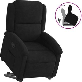 vidaXL Vidaxl - Sill&oacute;n Reclinable Elevable Terciopelo Negro