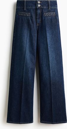 H&M Wide High Jeans - Blue