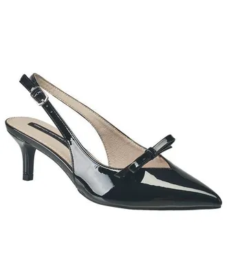 French Connection Quinny Slingback Kitten Heel in Black at Nordstrom, Size 8