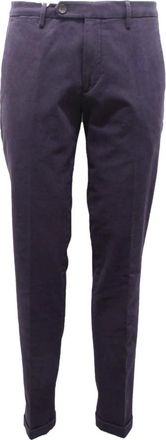 Michael Coal Slim Fit Katoenen Broek - Heren - Slim Fit Broeken - Blauw - W34 - Katoen - Broeken