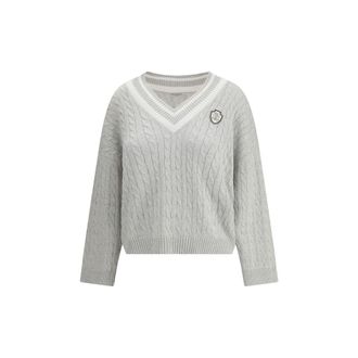 Brunello Cucinelli White Cotton Womens Sweatshirt