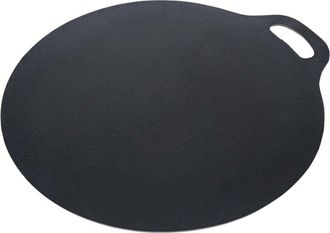 Victoria Victoria 38526 Plancha Cocina Hierro Fundido Esmaltado Inducci&oacute;n Budare 38cm Pizza, Crepes Para Fuego, Horno Negro
