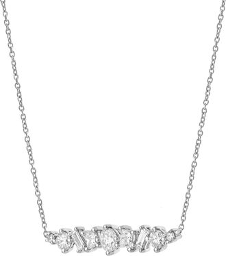 LuvMyJewelry Oryssa 14K Gold Lab Grown Diamond Necklace - 1 Ct