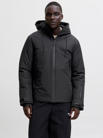 Jack & Jones Outdoorjacke JACK & JONES JCOFUSION TECHNICAL JACKET SN, Herren, Gr. XXL, schwarz, Web, Obermaterial: 100% Polyester, unifarben, regular fit normal, J