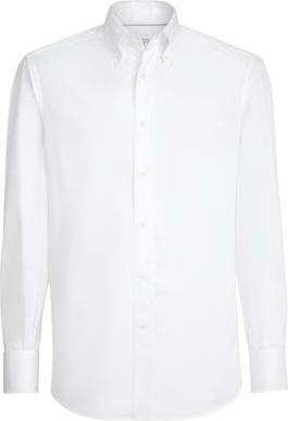 Brunello Cucinelli Button-down collar shirt in White at Nordstrom, Size Xxx-Large Eu